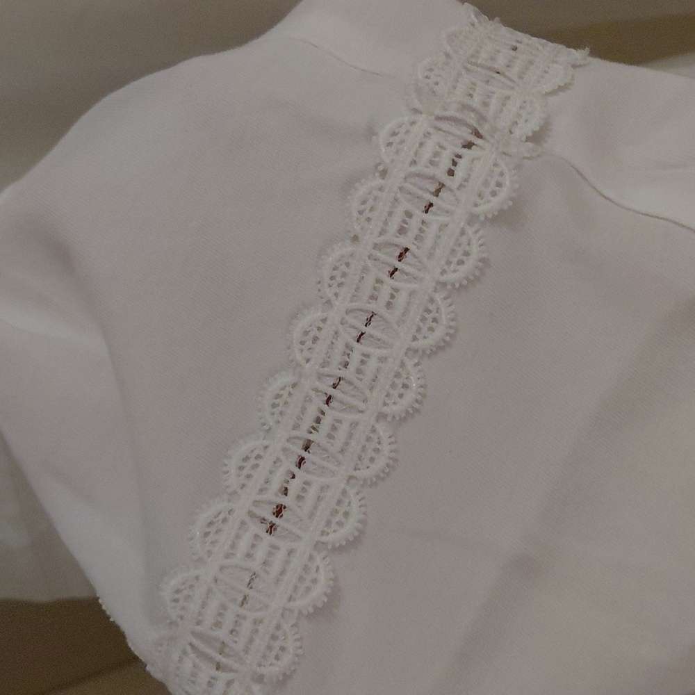 EUC Talbots Plus White Cotton Top, 2X, Clean, Great For Spring! - Picture 3 of 6